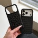Chrome Hearts Gothic Floral Embossed Leather iPhone Case