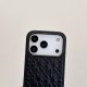 Chrome Hearts Gothic Floral Embossed Leather iPhone Case