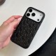 Chrome Hearts Gothic Floral Embossed Leather iPhone Case