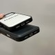 Balenciaga Minimalist Logo Embossed Leather iPhone Case