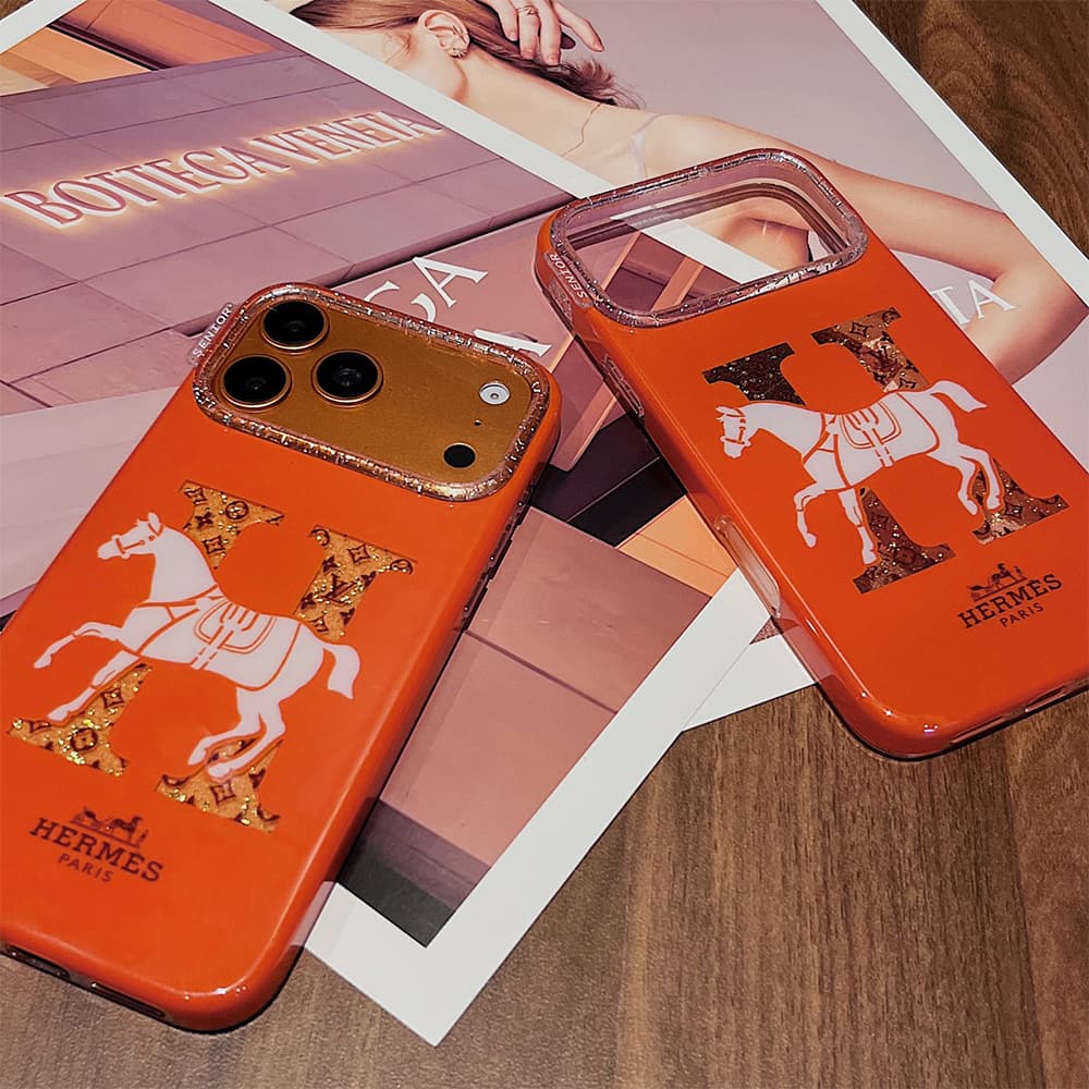 Hermès & Louis Vuitton H Horse Monogram Glossy iPhone Case