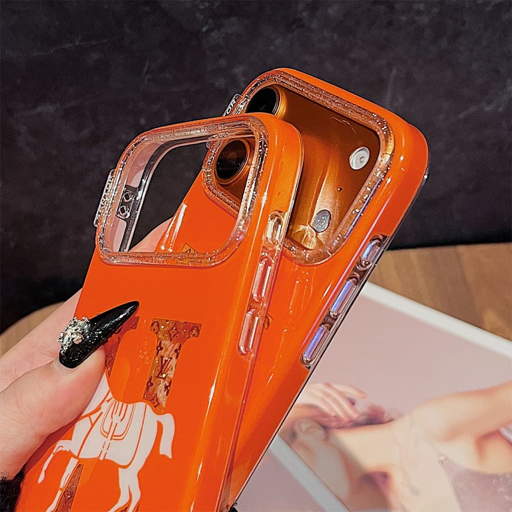 Hermès & Louis Vuitton H Horse Monogram Glossy iPhone Case