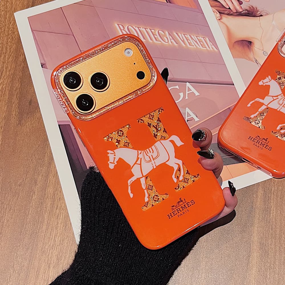 Hermès & Louis Vuitton H Horse Monogram Glossy iPhone Case