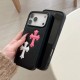 Chrome Hearts Double Cross Gothic Leather iPhone Case