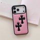 Chrome Hearts Double Cross Gothic Leather iPhone Case