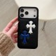 Chrome Hearts Double Cross Gothic Leather iPhone Case