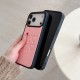 Miu Miu Heart & Letter Embossed Sweet-Luxe Leather iPhone Case