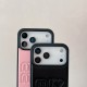 Miu Miu Heart & Letter Embossed Sweet-Luxe Leather iPhone Case
