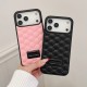 Miu Miu Diamond Quilted Monogram Leather iPhone Case