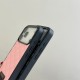 Miu Miu Diamond Quilted Monogram Leather iPhone Case