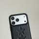 Embossed & 3D Metal Star Leather Design – Slim Shockproof iPhone Case