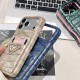 Prada Croc-Embossed Leather Card Slot Logo iPhone Case