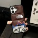 The North Face Puffer Quilted Mountain Print iPhone Case