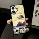 The North Face Puffer Quilted Mountain Print iPhone Case