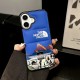 The North Face Puffer Quilted Mountain Print iPhone Case