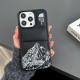The North Face Puffer Quilted Sketch Mountain Print iPhone Case