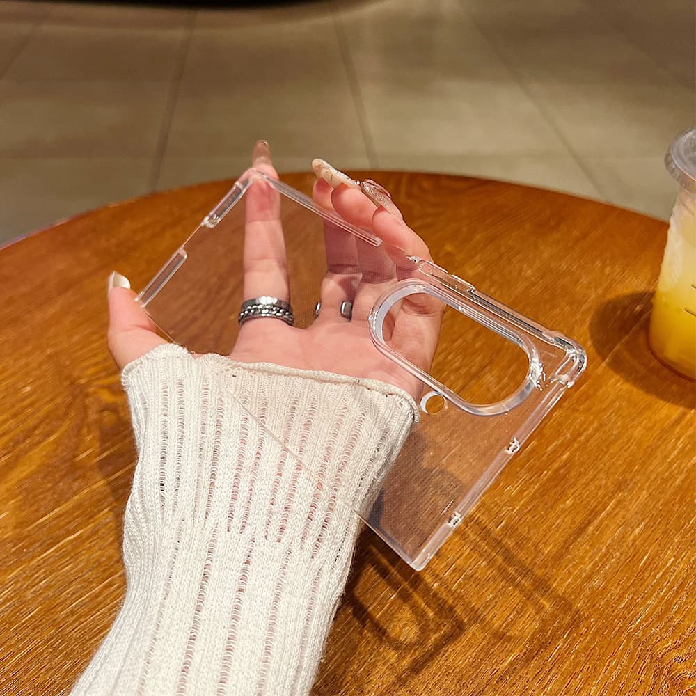 Crystal Clear Protective Case for Samsung Galaxy Z Fold – Full Transparency with Reinforced Corner Protection