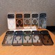 Magnetic Transparent iPhone Case with Metal Camera Ring – Multiple Color Options & MagSafe Compatible